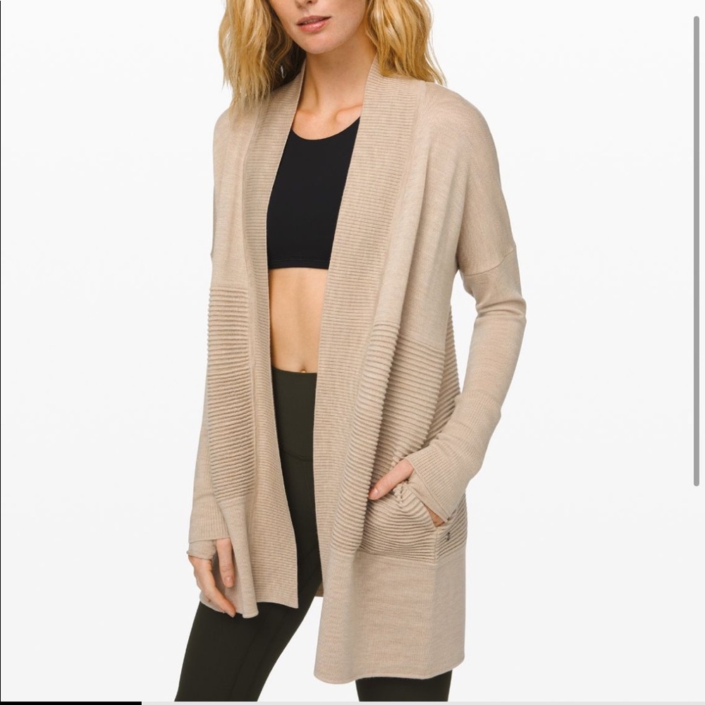 Lululemon sit in lotus wrap ii sweater